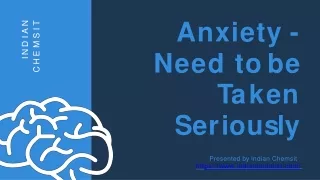 anxiety need to be