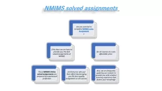 Nmims Solved Assignment in India