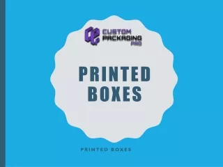 Printed Cardboard Packaging