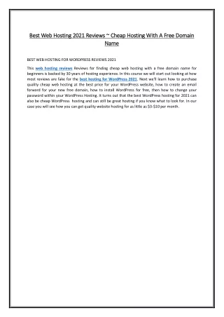 best web hosting 2021 reviews cheap hosting with