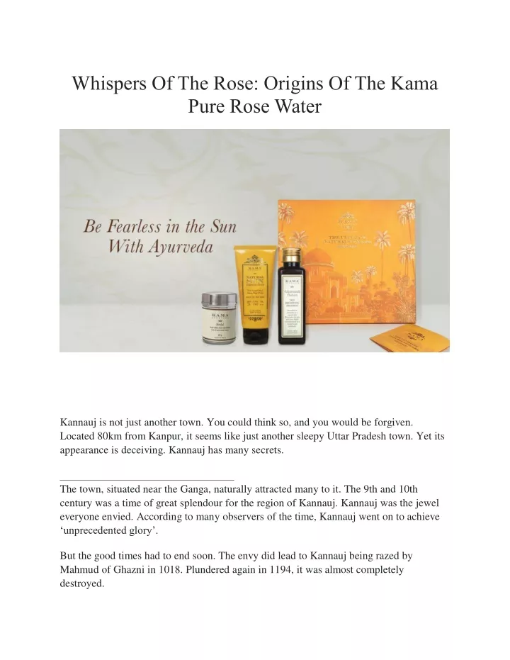 whispers of the rose origins of the kama pure