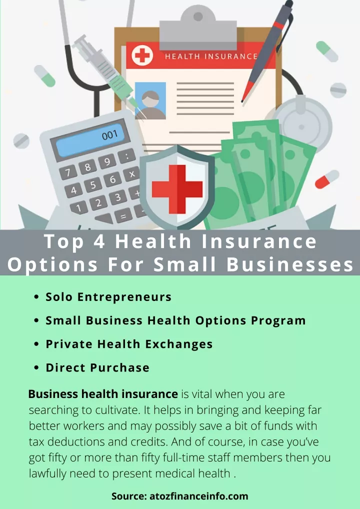 top 4 health insurance options for small