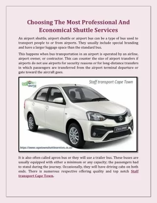 choosing the most professional and economical
