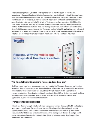 mobile app company in hyderabad mobile phones