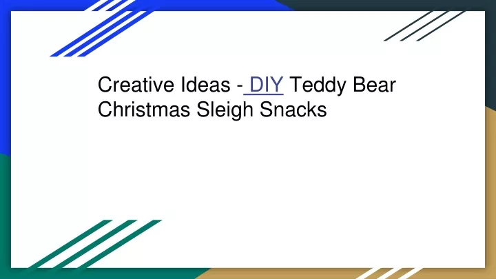 creative ideas diy teddy bear christmas sleigh
