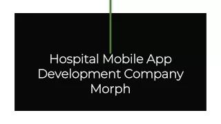hospital mobile app development company morph