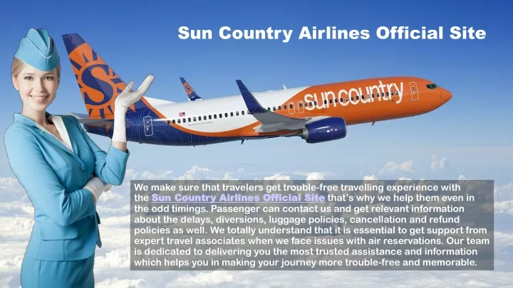 sun country airlines official site