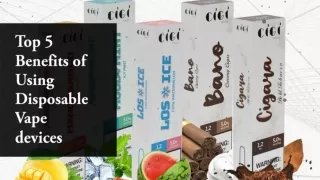 top 5 benefits of using disposable vape devices