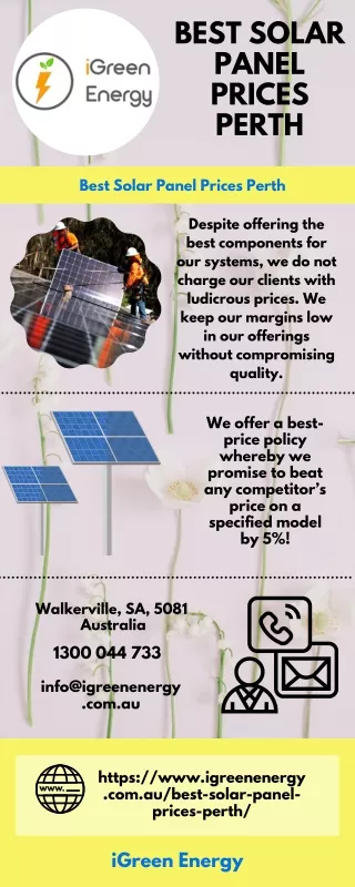Best Solar Panel Prices Perth