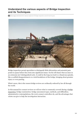 understand the various aspects of bridge