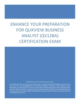 enhance your preparation for qlikview business
