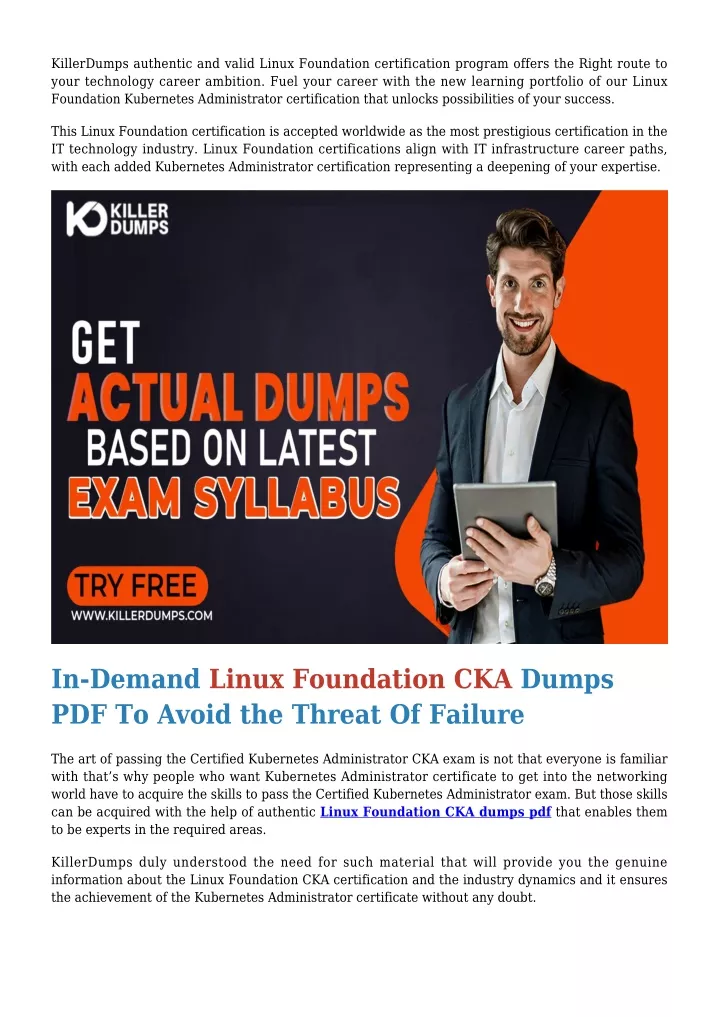 killerdumps authentic and valid linux foundation