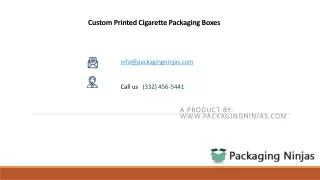 custom printed cigarette packaging boxes