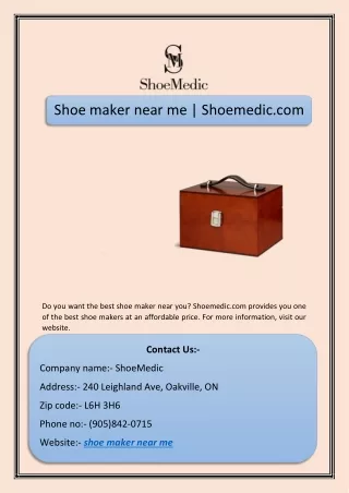 shoe maker near me shoemedic com