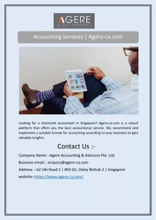 Accounting Services | Agere-ca.com