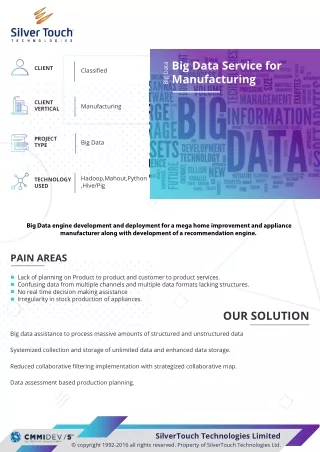Big Data Service for Manufacturing