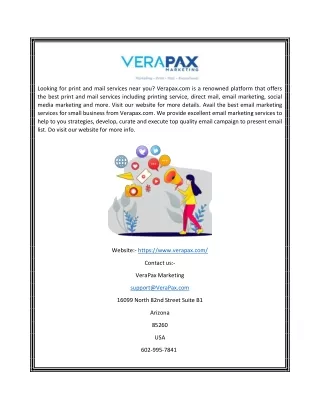 looking for print and mail services near