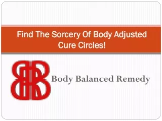 Find The Sorcery Of Body Adjusted Cure Circles!
