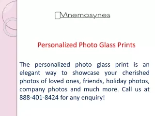 Personalized Photo Glass Prints