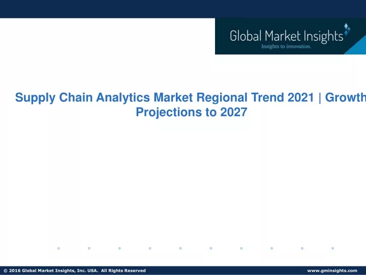 supply chain analytics market regional trend 2021