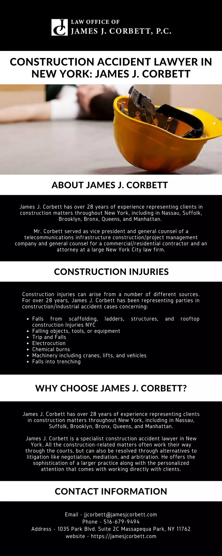 construction accident lawyer in new york james