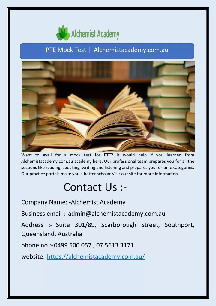 pte mock test alchemistacademy com au