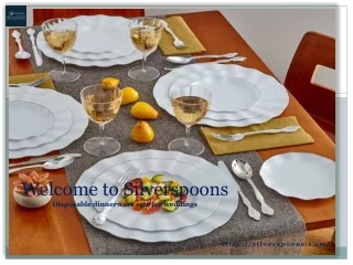 welcome to silverspoons disposable dinnerware sets for weddings