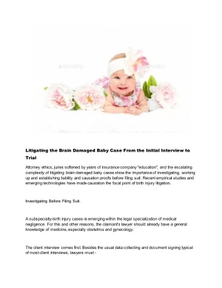Litigating_the_Brain_Damaged_Baby_Case_From_the_Initial_Interview_to_Trial