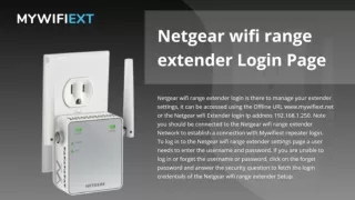 Netgear wifi range extender Login Page Help