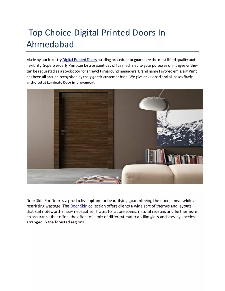 top choice digital printed doors in ahmedabad