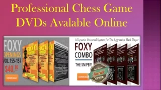 Professional Chess Game DVDs Avalable Online