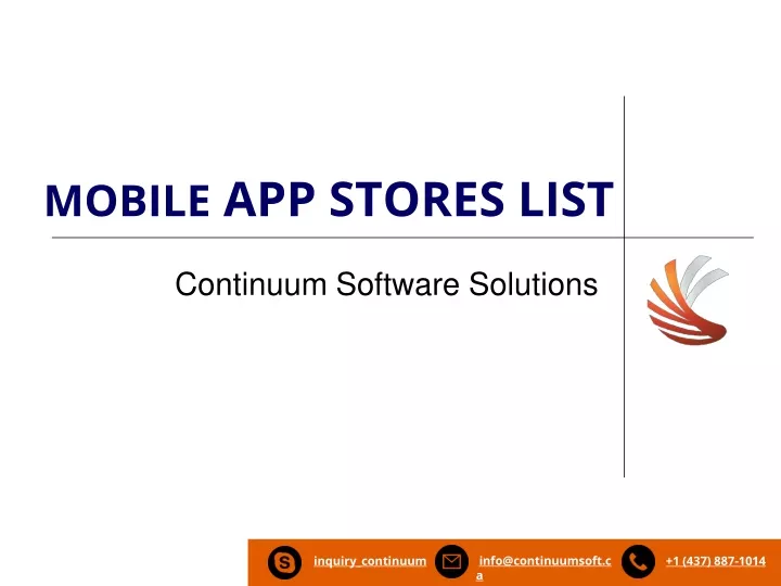mobile app stores list