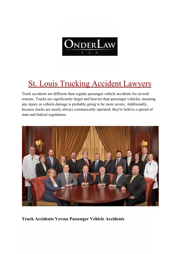 st louis trucking accident lawyers