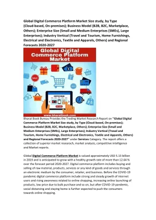 global digital commerce platform market size