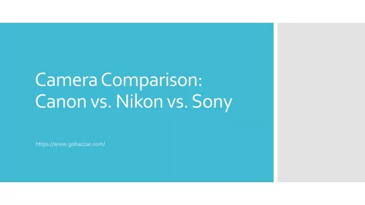 camera comparison canon vs nikon vs sony