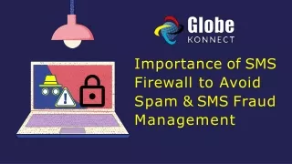 Globe Konnect - Importance of SMS Firewall to Avoid Spam & SMS Fraud Management