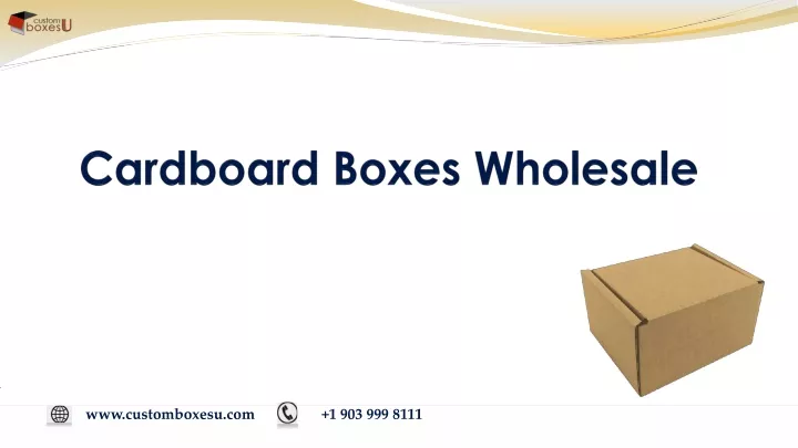 cardboard boxes wholesale