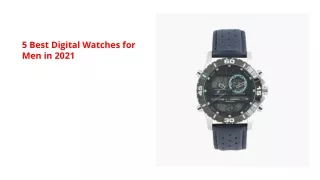 5 Best Digital Watches for Men in 2021