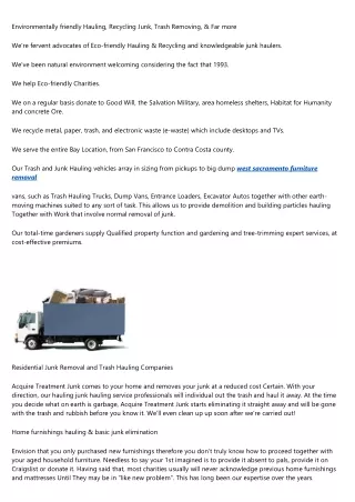 Make Your junk removal in west sacramentoa Reality