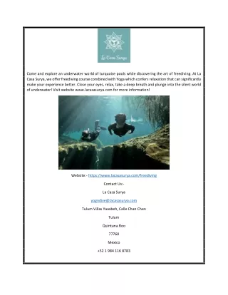 come and explore an underwater world of turquoise