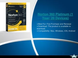 norton 360 platinum 1 year 20 devices