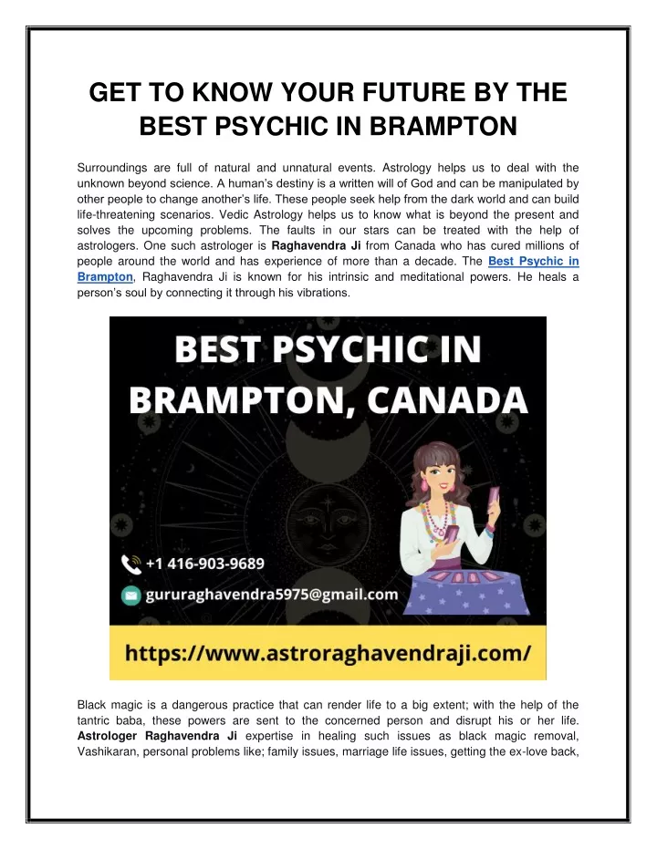 get to know your future by the best psychic