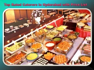 top rated caterers in hyderabad with price list