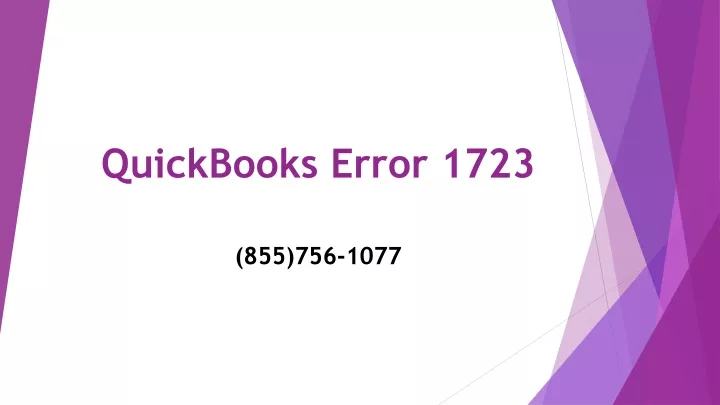 quickbooks error 1723