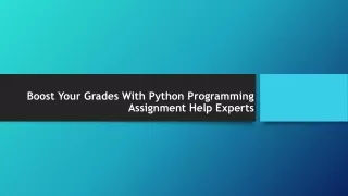 boost your grades with python programming assignment help experts