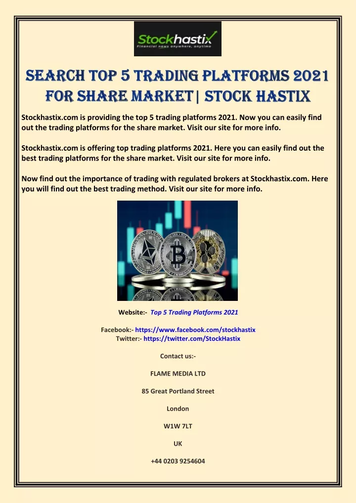stockhastix com is providing the top 5 trading