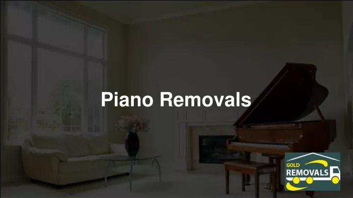 piano removals