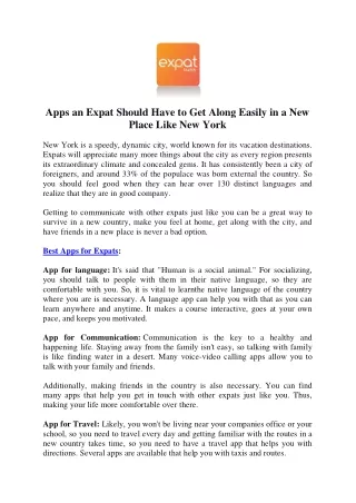 apps an expat should have to get along easily