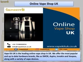 Online Vape Shop UK