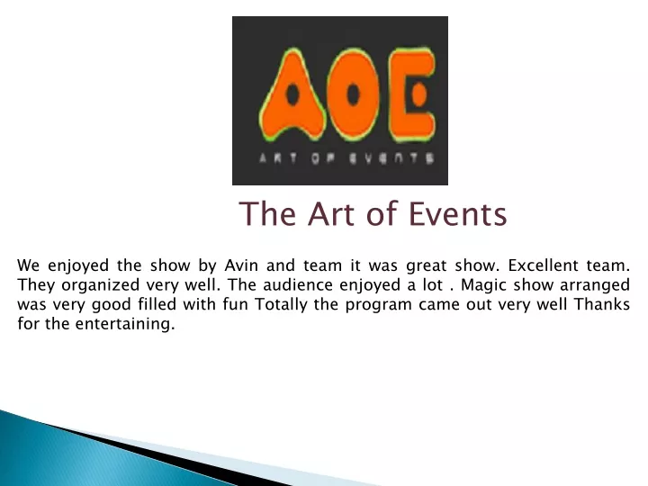 the art of events